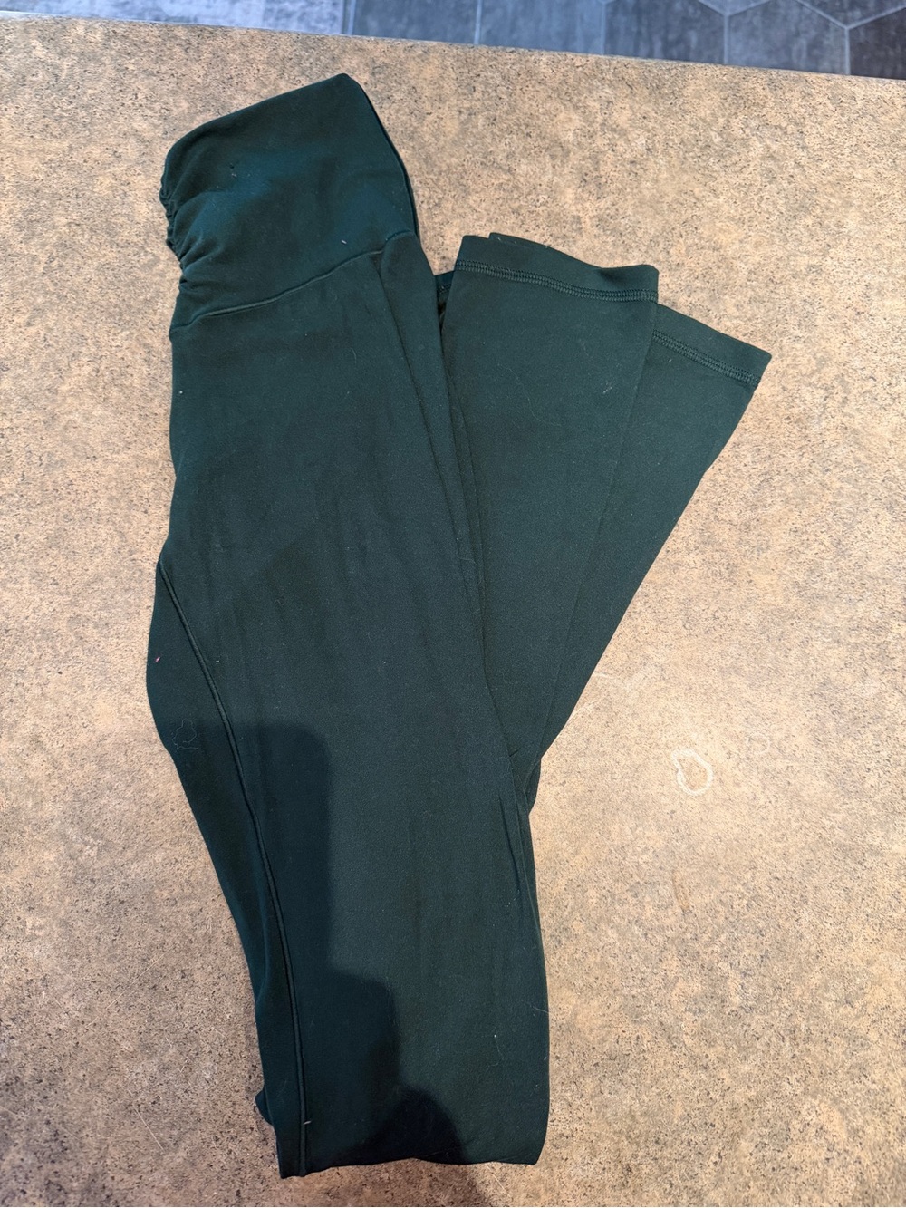 AERIE Dark Green High-Waist Flare Leggings Sz Sm